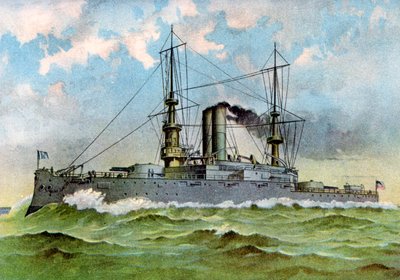 USS Alabama, amerykański pancernik, 1898 autorstwa Unbekannt