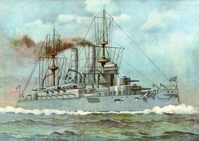 USS Kearsarge, amerykański pancernik, 1898 autorstwa Unbekannt