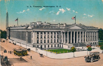 Departament Skarbu USA, Waszyngton, DC, ok. 1920 r. autorstwa Unbekannt