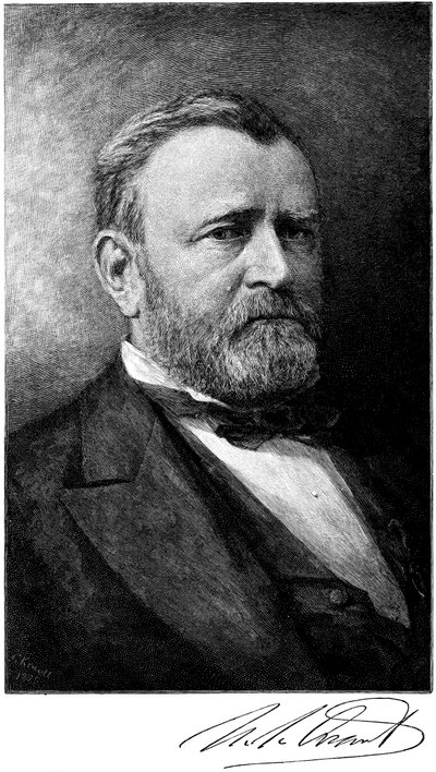 Ulysses S Grant, amerykański żołnierz i mąż stanu, koniec XIX wieku autorstwa Unbekannt
