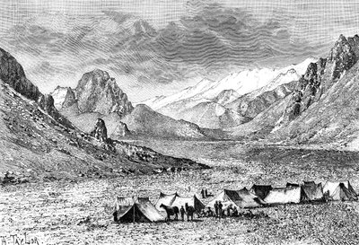 Dolina Górnego Kara-Kash, ok. 1890 autorstwa Unbekannt