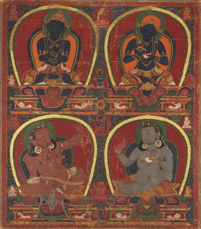 Vajradhara, Bezinteresowność i Mahasiddhowie Virupa i Kanha, s. 1450. autorstwa Unbekannt