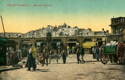 Valletta Malta - Mercato Marina, c1918-c 1939. autorstwa Unbekannt