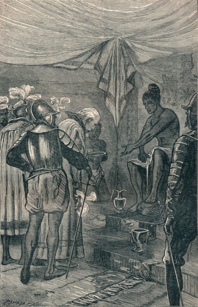 Vasco da Gama odwiedza króla, 1904 autorstwa Unbekannt
