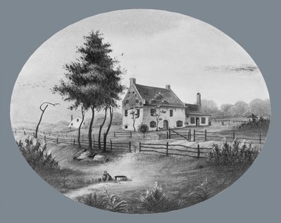 Dom Vechte w Gowannus, Brooklyn, Nowy Jork, 1865. autorstwa Unbekannt