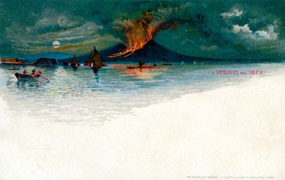 Wezuwiusz w 1872 r. autorstwa Unbekannt