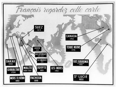 Francuski antybrytyjski plakat propagandowy Vichy, 1940-1944 autorstwa Unbekannt