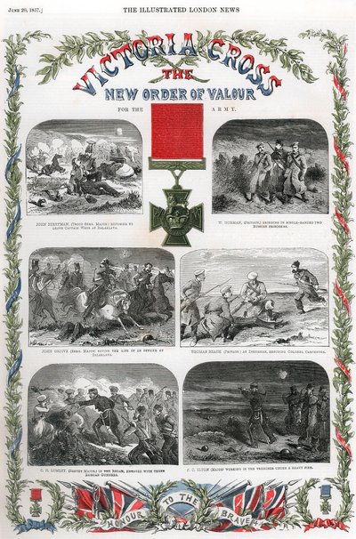 Krzyż Wiktorii, brytyjska nagroda za waleczność, 1857 autorstwa Unbekannt