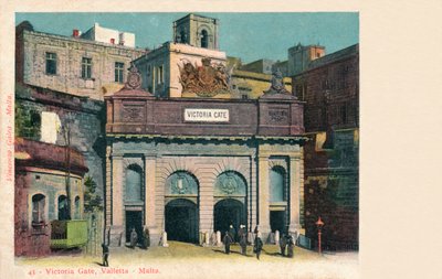 Victoria Gate, Valletta - Malta, c1900 autorstwa Unbekannt