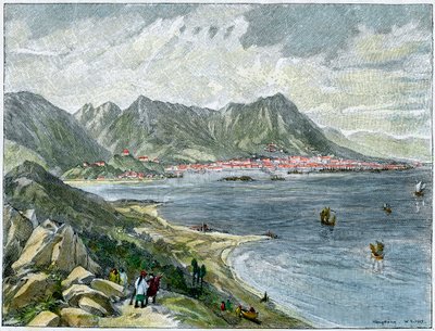 Victoria, Hong Kong, z Chin kontynentalnych, ok. 1890 autorstwa Unbekannt