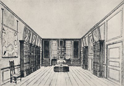 Widok w kierunku Tamizy w Bibliotece Samuela Pepyssa, York Buildings, 1928 autorstwa Unbekannt