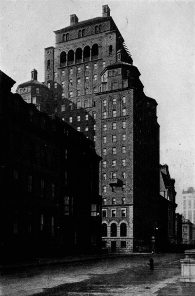 Widok na południe na Madison Avenue w budynku Fraternity Clubs Building, Nowy Jork, 1924 autorstwa Unbekannt
