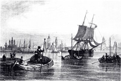 Widok Archangielska, 1835 autorstwa Unbekannt