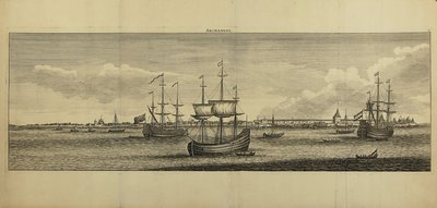 Widok Archangielska, ok. 1770 autorstwa Unbekannt