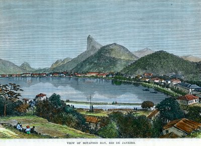 Widok na zatokę Botafogo, Rio de Janeiro, Brazylia, c1880 autorstwa Unbekannt