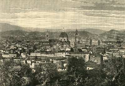 Widok Florencji z Belwederu, 1890. autorstwa Unbekannt
