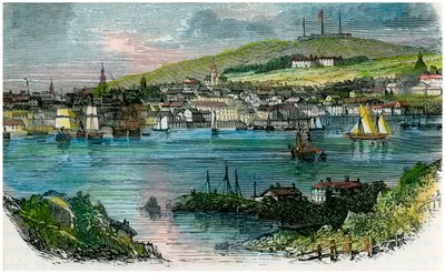 Widok Halifax, Nowa Szkocja, c1870 autorstwa Unbekannt