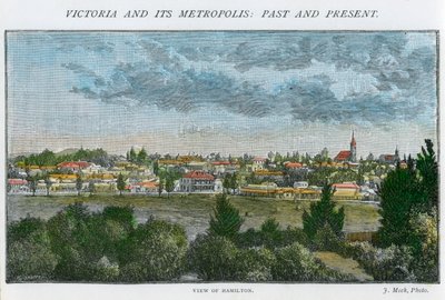 Widok Hamilton, Victoria, Australia, c1885 autorstwa Unbekannt