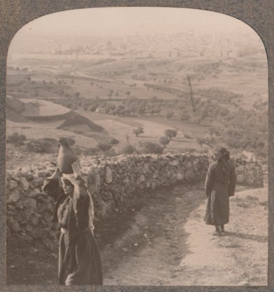 Widok Jerozolimy z Domu Piotra, ok. 1900 r. autorstwa Unbekannt