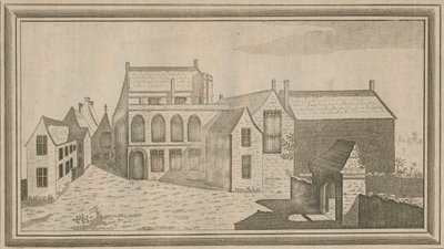 Widok klasztoru Minster Lovel w hrabstwie Oxford, 1784 r autorstwa Unbekannt