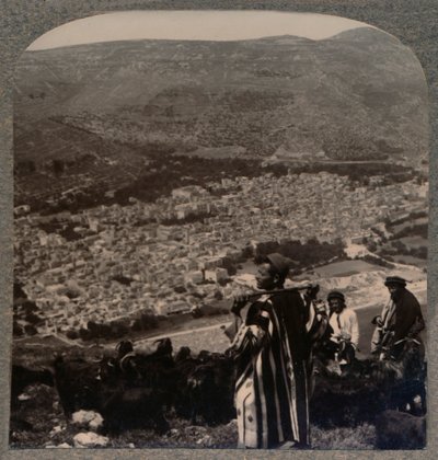 Widok Nablus, ok. 1900 autorstwa Unbekannt