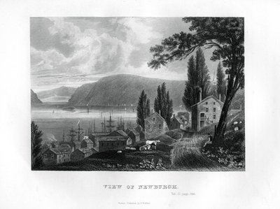 Widok Newburgh, stan Nowy Jork, 1855 autorstwa Unbekannt