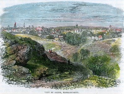 Widok Salem, Massachusetts, USA, ok. 1860 r. autorstwa Unbekannt