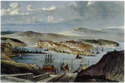 Widok na Sewastopola, ok. godz. 1850 autorstwa Unbekannt