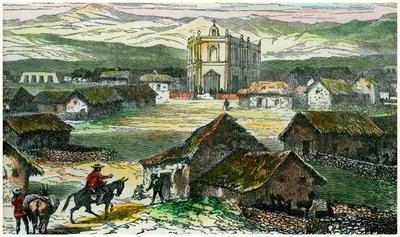 Widok Tiahuanaco, w pobliżu jeziora Titicaca, Boliwia, ok. 1880 r. autorstwa Unbekannt