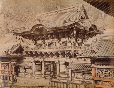 Widok Bramy Yomeimon - Świątynia Shinto Nikko, c1890-1900 autorstwa Unbekannt