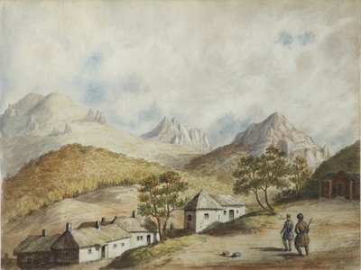 Widok Żeleznowodska, 1842 r. autorstwa Unbekannt