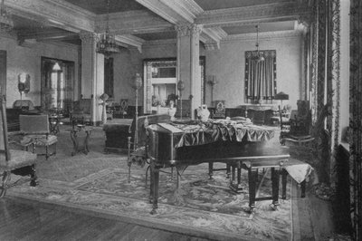 Widok na salon, Gaylord Apartments, Los Angeles, Kalifornia. 1924 autorstwa Unbekannt