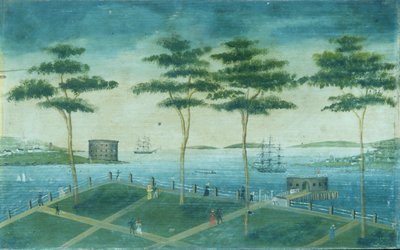 Widok baterii, Nowy Jork, 1800-1850. autorstwa Unbekannt