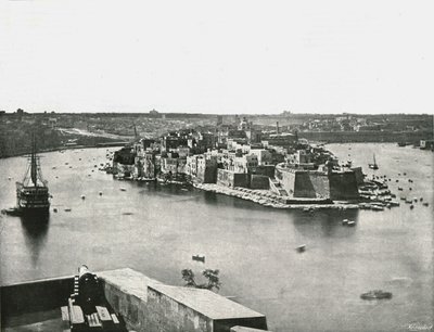 Widok na port, Valletta, Malta, 1895. autorstwa Unbekannt