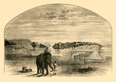 Widok na Indus, 1890. autorstwa Unbekannt