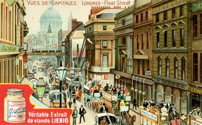 Widoki stolic: Fleet Street, Londyn, ok. 1900 autorstwa Unbekannt