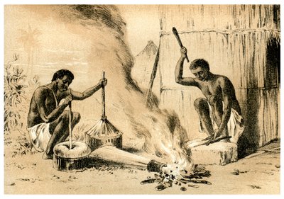 Wiejscy kowale, 1883 autorstwa Unbekannt