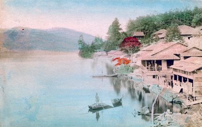 Wioska nad wodą, Japonia autorstwa Unbekannt