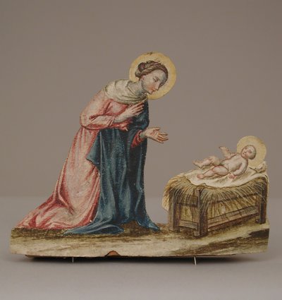 Maryja Panna z Chrystusem w żłobie, XVIII w. autorstwa Unbekannt