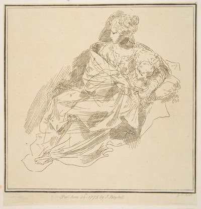Dziewica z Dzieciątkiem, 1775. autorstwa Unbekannt