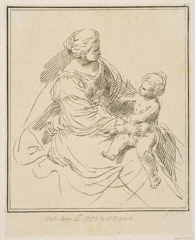 Dziewica z Dzieciątkiem, 1775. autorstwa Unbekannt