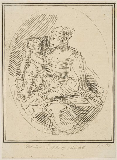Dziewica z Dzieciątkiem, 1775. autorstwa Unbekannt