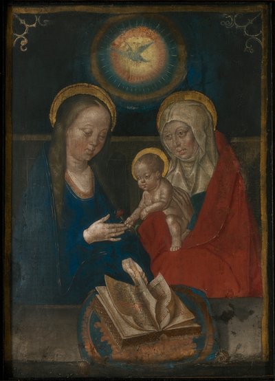 Dziewica z Dzieciątkiem ze św. Anną Anną selbdritt, 1500. autorstwa Unbekannt