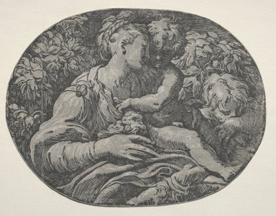 Dziewica z Dzieciątkiem ze św. Janem, 1500s. autorstwa Unbekannt