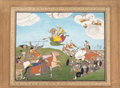 Vishnu Vasa Varah, Awatar Dzika, Slice Banasura, Generał Demonów..., ok. 1800. autorstwa Unbekannt