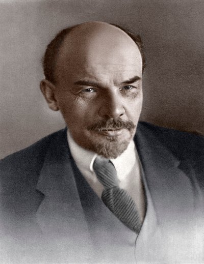 Władimir Iljicz Uljanow Lenin, rosyjski rewolucjonista bolszewicki, c1917 autorstwa Unbekannt