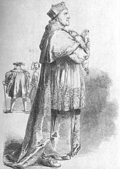 W. Macready jako kardynał Wolsey, połowa XIX wieku, 1901. autorstwa Unbekannt