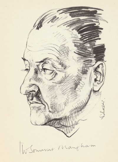 W Somerset Maugham, brytyjski pisarz, ok. 1930 autorstwa Unbekannt