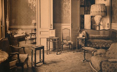 Poczekalnia w gabinecie ministrów w ambasadzie kubańskiej w Brukseli, Belgia, 1927. autorstwa Unbekannt