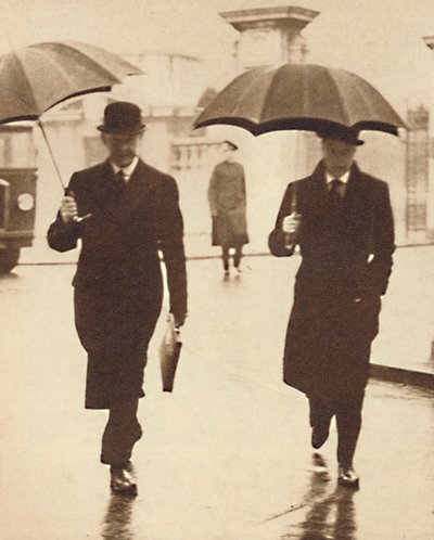 Spacer w deszczu, 1937 autorstwa Unbekannt
